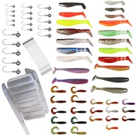 SET LURE + BOX 71 prvkov Trhačky, twistre, nadväzce SET LURE + BOX 71 prvkov Trhačky, twistre, nadväzce