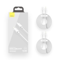 BASEUS SET 2X SILNÝ KÁBEL USB-C LIGHTNING KÁBEL PRE IPHONE PD 20W 1,5M