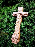 Obraz v dreve Basreliéf Svätý kríž 30