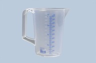Odmerka 1000ml, PP, 2 stupnice, uzavretá rukoväť, priehľadná Odmerka 1000ml, PP, 2 stupnice, uzavretá rukoväť, priehľadná