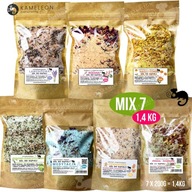 SOĽ VONNÁ KÚPEĽOVÁ SOĽ, farebná a voňavá DARČEKOVÝ MIX 200G x7 1,4KG SOĽ VONNÁ KÚPEĽOVÁ SOĽ, farebná a voňavá DARČEKOVÝ MIX 200G x7 1,4KG