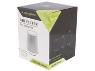 Kónický vzduchový filter 120x130x90 mm, strieborná/chrómová, adaptéry: 60, 63, 70