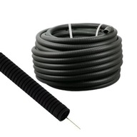 Vlnitá rúrka, čierna rúrka, 750n, priemer 20 mm, kotúč 25 MB Vlnitá rúrka, čierna rúrka, 750n, priemer 20 mm, kotúč 25 MB