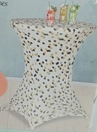Poťah na bodkovaný koktailový barový stôl 80x110cm Poťah na bodkovaný koktailový barový stôl 80x110cm