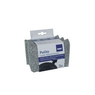 Špongie, polyesterové strieborné kuchynské špongie, 3 ks Špongie, polyesterové strieborné kuchynské špongie, 3 ks