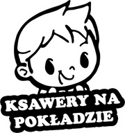 Nálepka KSAWERY IN THE CAR 18x15 farieb Nálepka KSAWERY IN THE CAR 18x15 farieb