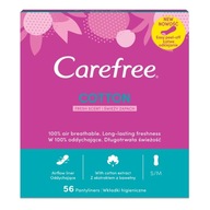 Carefree Cotton hygienické vložky svieža vôňa 56 ks