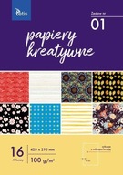 KREATÍVNY PAPIER A3 16 LIST Č KREATÍVNY PAPIER A3 16 LIST Č