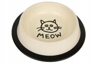 Kovová miska pre mačku MEOW Cream 0,24L