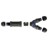 Hermetický káblový spoj IP68 Y-kus 3x2,5mm2 trojitý box konektor Hermetický káblový spoj IP68 Y-kus 3x2,5mm2 trojitý box konektor