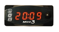 Teplomer voltmeter 6-30V hodiny vodotesné 3v1 C Teplomer voltmeter 6-30V hodiny vodotesné 3v1 C