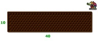 BAR prestieranie barová podložka XS 40x10cm hnedá BAR prestieranie barová podložka XS 40x10cm hnedá