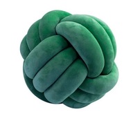 OZDOBNÝ VANKÚŠ S UZELOM zelené pútko Vankúš s uzlom 27 cm OZDOBNÝ VANKÚŠ S UZELOM zelené pútko Vankúš s uzlom 27 cm