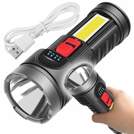 OSL COB LED dobíjacia baterka, nabíjanie cez USB OSL COB LED dobíjacia baterka, nabíjanie cez USB