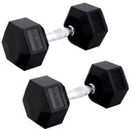 SET GUMOVÉ OCELOVÉ Činky 2x14 kg HMS HEX Pro SET GUMOVÉ OCELOVÉ Činky 2x14 kg HMS HEX Pro