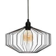ČIERNA KOVOVÁ STROPNÁ LAMPA AZUR LOFT 30x23 cm