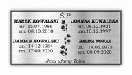 Náhrobná doska na hromadný hrob HRUBÝ 100x50 cm Náhrobná doska na hromadný hrob HRUBÝ 100x50 cm