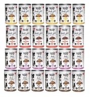 VLHKÉ KRMIVO PRE PSY 75% MÄSOVÉ KUSY V OMÁČKE TUF TUF MIX 24x415 g