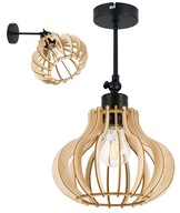 E27 nastaviteľné lusterové nástenné svietidlo LOFT Wood E27 nastaviteľné lusterové nástenné svietidlo LOFT Wood