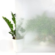 Fólia na sklo, vzor bielych kvapiek, šírka 90 cm