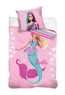Bavlnené detské obliečky BARBIE 140x200 bábika MERMAID Bavlnené detské obliečky BARBIE 140x200 bábika MERMAID