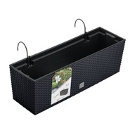 Balkónový hrniec DRC600W vyrobený z ratanu s háčikmi Balkónový hrniec DRC600W vyrobený z ratanu s háčikmi