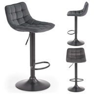 Moderná prešívaná barová stolička H95 šedá