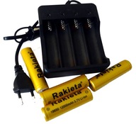 Rýchla nabíjačka + 4x Li-ion batéria 12000mAh 18650 3,7V Rýchla nabíjačka + 4x Li-ion batéria 12000mAh 18650 3,7V