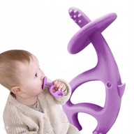 Mombella SILIKÓNOVÉ ZUBY Tancujúci slon ORTODONTICKÝ Fialový slon Mombella SILIKÓNOVÉ ZUBY Tancujúci slon ORTODONTICKÝ Fialový slon
