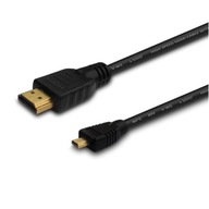 Kábel SAVIO cl-39 HDMI M - Micro HDMI M 1m farebný Kábel SAVIO cl-39 HDMI M - Micro HDMI M 1m farebný