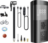 AKUMULÁTOROVÝ KOMPRESOR ČERPADLA PRE PNEUMATIKY AUTOMOBIL, BICYKEL, MOTOCYKEL, LCD AKUMULÁTOROVÝ KOMPRESOR ČERPADLA PRE PNEUMATIKY AUTOMOBIL, BICYKEL, MOTOCYKEL, LCD
