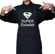 Čierna zástera na Deň dedkov SUPER DEDKO Čierna zástera na Deň dedkov SUPER DEDKO