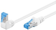 LAN Patchcord kábel CAT 6A S/FTP 1x90 biely 5m LAN Patchcord kábel CAT 6A S/FTP 1x90 biely 5m