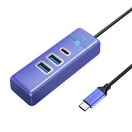 Orico Hub USB-C 2x USB-A 3.1 USB-C - modrý Orico Hub USB-C 2x USB-A 3.1 USB-C - modrý