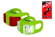 BIKE LIGHT SET KELLYS KLS TWINS LIME BIKE LIGHT SET KELLYS KLS TWINS LIME