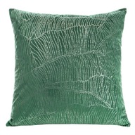 ZELENÝ ZAMAT NA VANKÚŠ SO VZOROM LISTOV 45x45 ZELENÝ ZAMAT NA VANKÚŠ SO VZOROM LISTOV 45x45