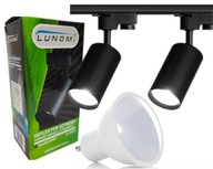 2X Track Lamp LED reflektor na GU10 Ring Black