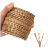 Juta Jute Prírodná hrubá šnúra 3 mm lana pre dekoráciu remesiel 45 m Juta Jute Prírodná hrubá šnúra 3 mm lana pre dekoráciu remesiel 45 m