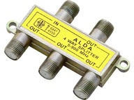 10 x F Splitter: SAT 4 Way Spliter ALDA