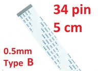 Flex páska FPC FFC VW-1 AWM 20624 80C 60V 5cm 34Pi Flex páska FPC FFC VW-1 AWM 20624 80C 60V 5cm 34Pi