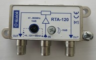 Aktívny rozbočovač pre 2 TV Telmor RTA-120 DVB-T2 Aktívny rozbočovač pre 2 TV Telmor RTA-120 DVB-T2