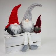Vianočné Gnome LED veľké sivé nohy na sedenie Vianočné Gnome LED veľké sivé nohy na sedenie