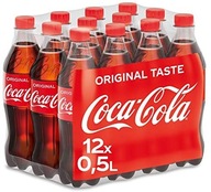 Sada 12x Coca-Cola fľaša na nápoje sýtené 0,5l