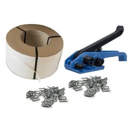 SÚPRAVA PÁSKY 16mm PP, KLAPKY, NAPÍNAČKA, PÁKAČKA SÚPRAVA PÁSKY 16mm PP, KLAPKY, NAPÍNAČKA, PÁKAČKA