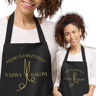 Čierna zástera pre kaderníka do salónu NAME Designs Čierna zástera pre kaderníka do salónu NAME Designs
