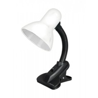 Lampa na školský stôl s klipom na E27, biela Lampa na školský stôl s klipom na E27, biela