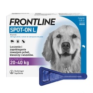 Drops Frontline Spot On Pies L 20-40kg 3 x 2,68ml Drops Frontline Spot On Pies L 20-40kg 3 x 2,68ml