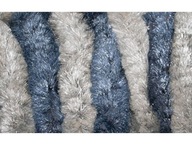 Dvierkové mačky Strapce sivá/modrá 56x175 cm