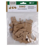 Sada kartónových tvarov 3D, Dino, 6 ks, 15,