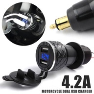 Je vhodná dvojitá USB nabíjačka pre motocykle s objemom 4,2 A Je vhodná dvojitá USB nabíjačka pre motocykle s objemom 4,2 A